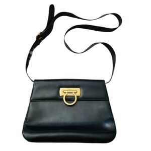 Salvatore Ferragamo Gancini vintage leather crossbody